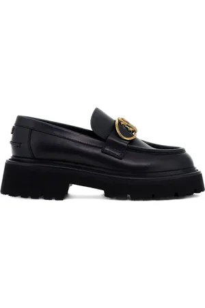 Roberto Cavalli Loafers med logotypspänne