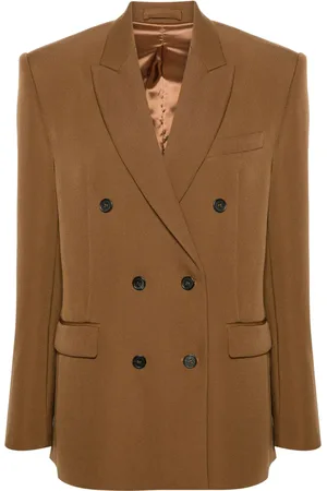 WARDROBE.NYC Dubbelknäppt blazer i jungfruull