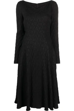 TALBOT RUNHOF Meriol mönstrad midiklänning i jacquard
