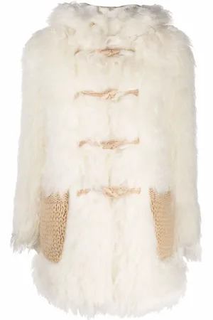 Saint Laurent Montgomery fårskinnskappa