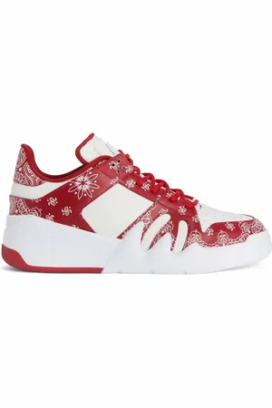 Giuseppe Zanotti Talon bandanamönstrade sneakers