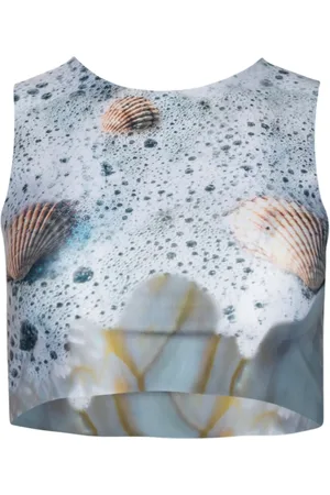 DI PETSA Croptop med grafiskt tryck