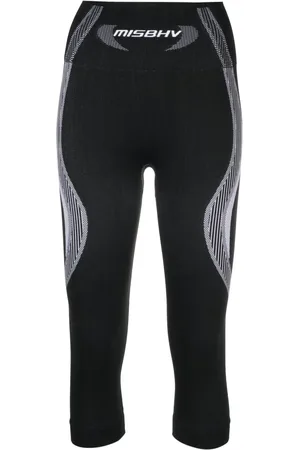 MISBHV Croppade leggings med logotyp