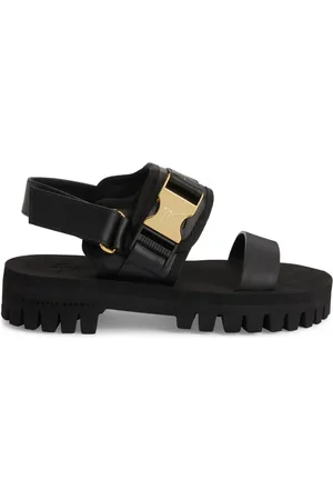 Giuseppe Zanotti Mederic lädersandaler med spänne 50 mm