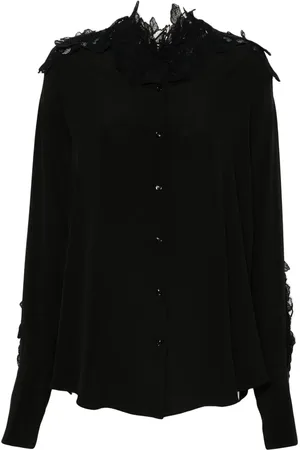 ERMANNO SCERVINO Blommig spetsskjorta