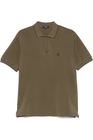 HERNO Pikétröja med broderad logotyp