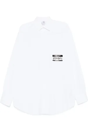 Vetements Skjorta med logotyp