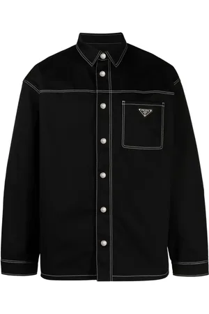 Prada Jeansskjorta med kontraststygn