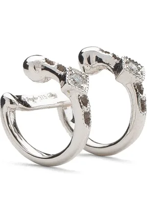 DE JAEGHER 18kt white gold Indiana Creole diamond earcuff