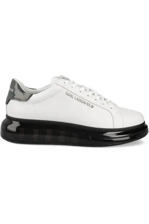 Karl Lagerfeld Kapri Kushion lädersneakers med panel