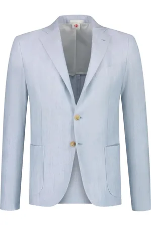 LUIGI BORRELLI NAPOLI Fiskbensmönstrad blazer