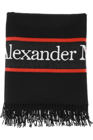 Alexander McQueen Sjal med broderad logotyp