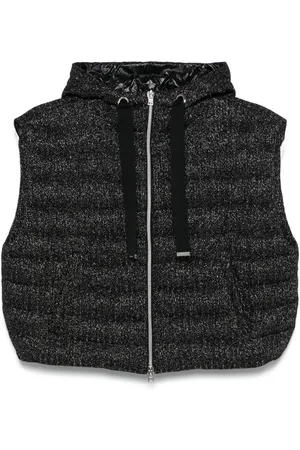 HERNO Väst med lurexdetalj