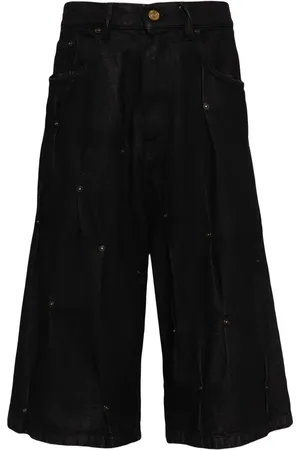 Kusikohc Multi Rivet jeansshorts