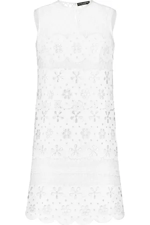 Dolce & Gabbana Broderad miniklänning i mesh