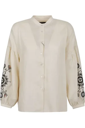 Max Mara Blus med utsmyckad ärm
