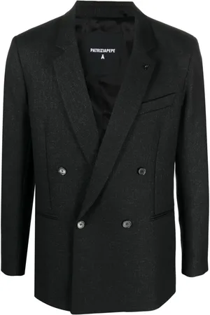 Patrizia Pepe Dubbelknäppt blazer med melerad effekt
