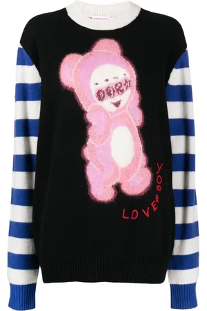 Charles Jeffrey Loverboy Intarsiastickad tröja
