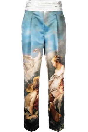 Roberto Cavalli Finbyxor med tryck