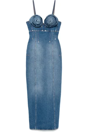 Jean Paul Gaultier Maxiklänning i denim