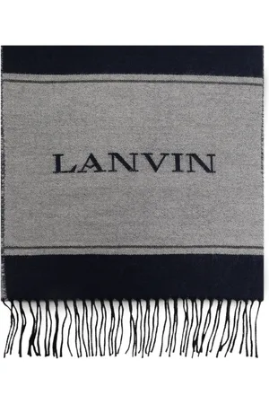 Lanvin Randig sjal med logotyp