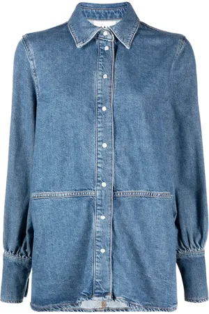 Ganni Future jeansskjorta