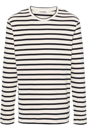Jil Sander Långärmad randig sweatshirt