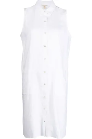 Eileen Fisher ärmlös skjortklänning med knäppning