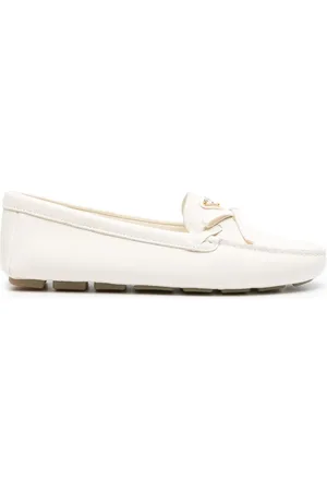 Prada Läderloafers med logotyp