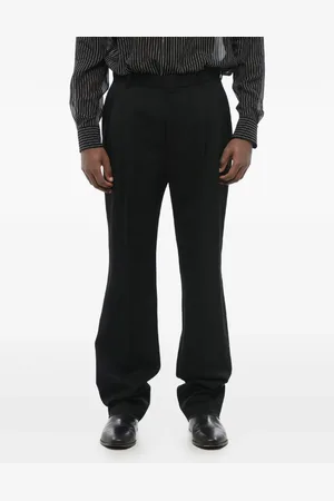 Saint Laurent Plisserade byxor i ull