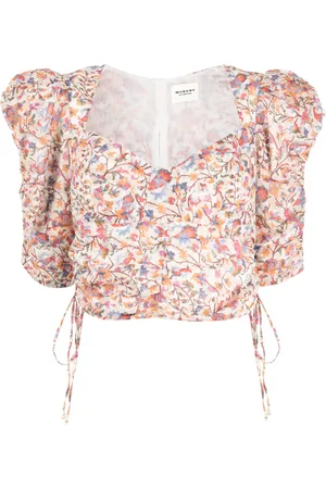 Marant Etoile Galaor blus med puffärm