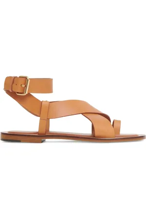 Mansur Gavriel Platta lädersandaler