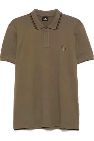 Paul Smith Broad Stripe pikétröja med zebramönstrad brodyr