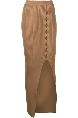 Roberto Cavalli Perforerad ribbstickad kjol