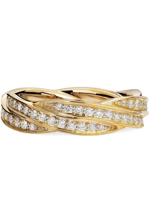 David Yurman DY Helios bandring i 18K gult guld (6 mm)