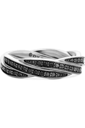 David Yurman DY Helios diamantring i sterlingsilver (6 mm)