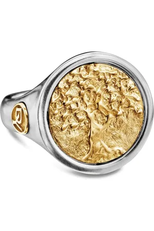 David Yurman Life and Death Duality klackring i 18K gult guld och sterlingsilver (20 mm)