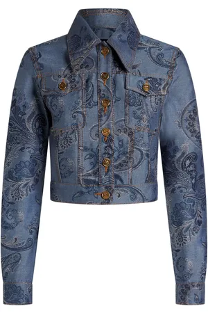 Etro Jeansjacka med tryck