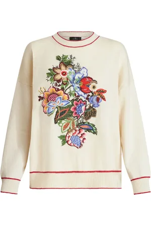 Etro Tröja med blomsterbrodyr