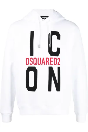 Dsquared2 Hoodie med logotyp