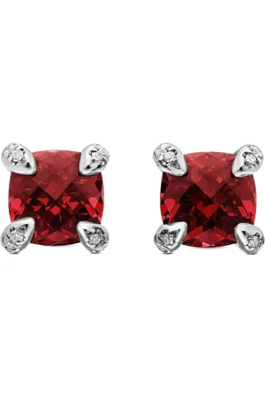 David Yurman Petite Châtelaine diamantörhängen i sterlingsilver (6 mm)