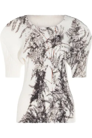 Issey Miyake Flora plisserad topp