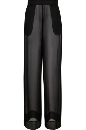 Saint Laurent Halvskira byxor med vida ben