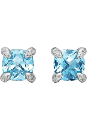 David Yurman Petite Châtelaine diamantörhängen i sterlingsilver (6 mm)