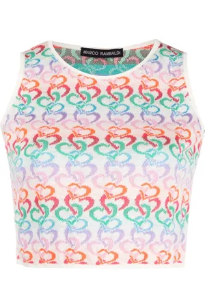 Marco Rambaldi Intarsiastickad croptop