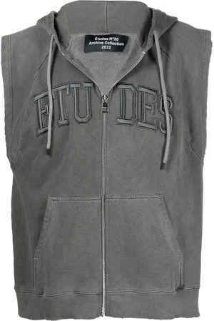 Etudes Hoodie med broderad logotyp
