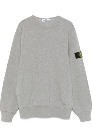 Stone Island Fleecetröja med kompassmärke