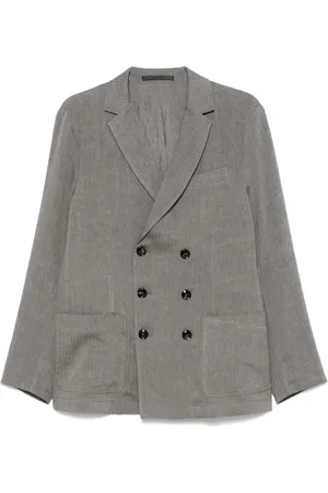 Giorgio Armani Fiskbensmönstrad blazer