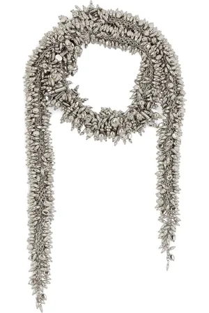 DRIES VAN NOTEN Halsband med broderad halsduk