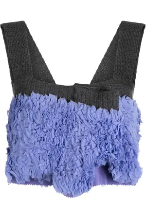 MERYLL ROGGE Croptop med volangliv